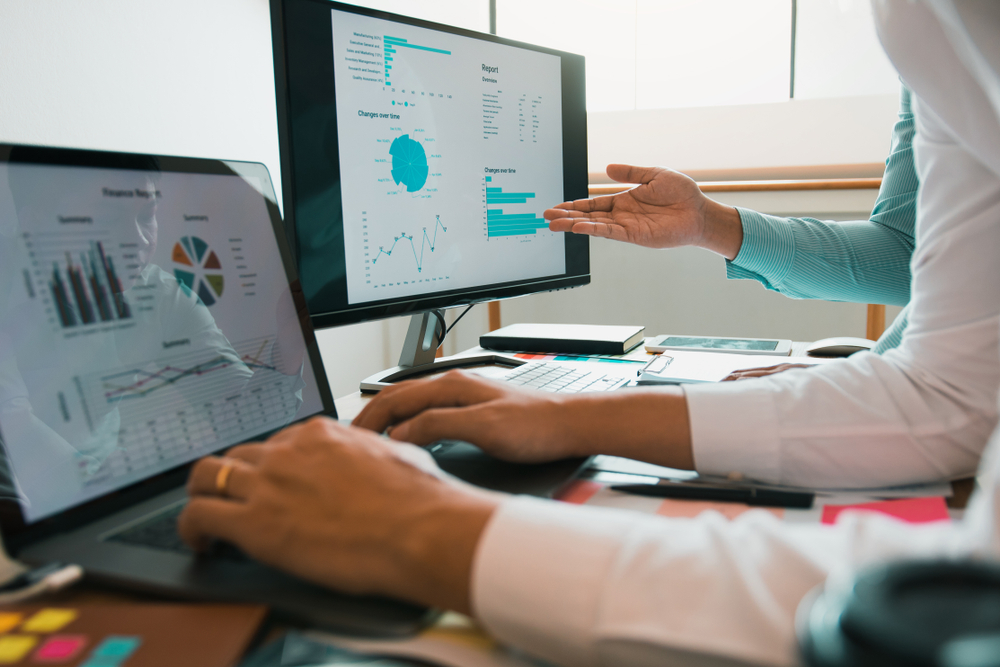 People working on computers